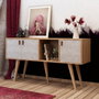 Hanah Home Aparador Roble y Blanco